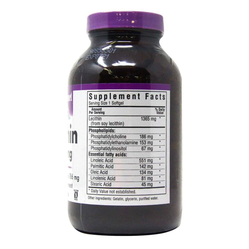 Bluebonnet Nutrition Lecitina Natural 1365 mg - 180 Cápsulas em Gel: Pureza e Saúde para o seu Bem-Estar - Imagem 2