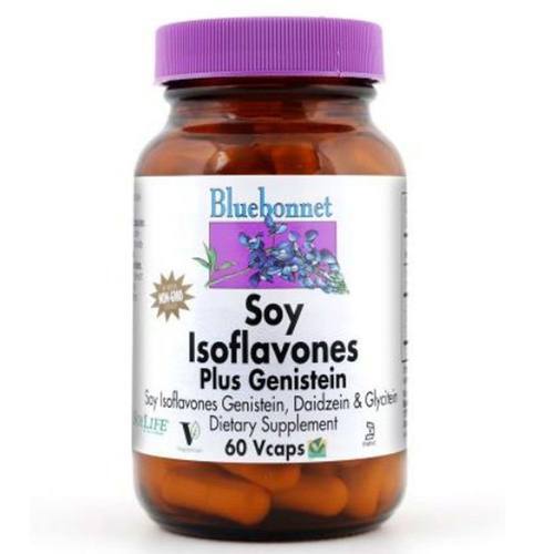 Bluebonnet Nutrition Isoflavonas de Soja Não Transgênicas 40mg - 60 Cápsulas Vegetarianas