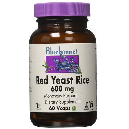Bluebonnet Nutrition Levedura de Arroz Vermelho 600mg - 60 Cápsulas Vegetarianas para o Coração