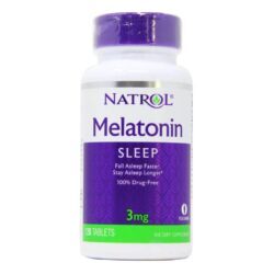 Natrol Melatonina 3 mg 120 Tabletes - Sono Reparador e Bem-Estar