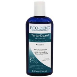 Eco-Dent TarterGuard Enxaguatório Bucal 236ml: Diga Adeus ao Tártaro e Hálito Fresco | Controle de Placa e Gengiva Saudável
