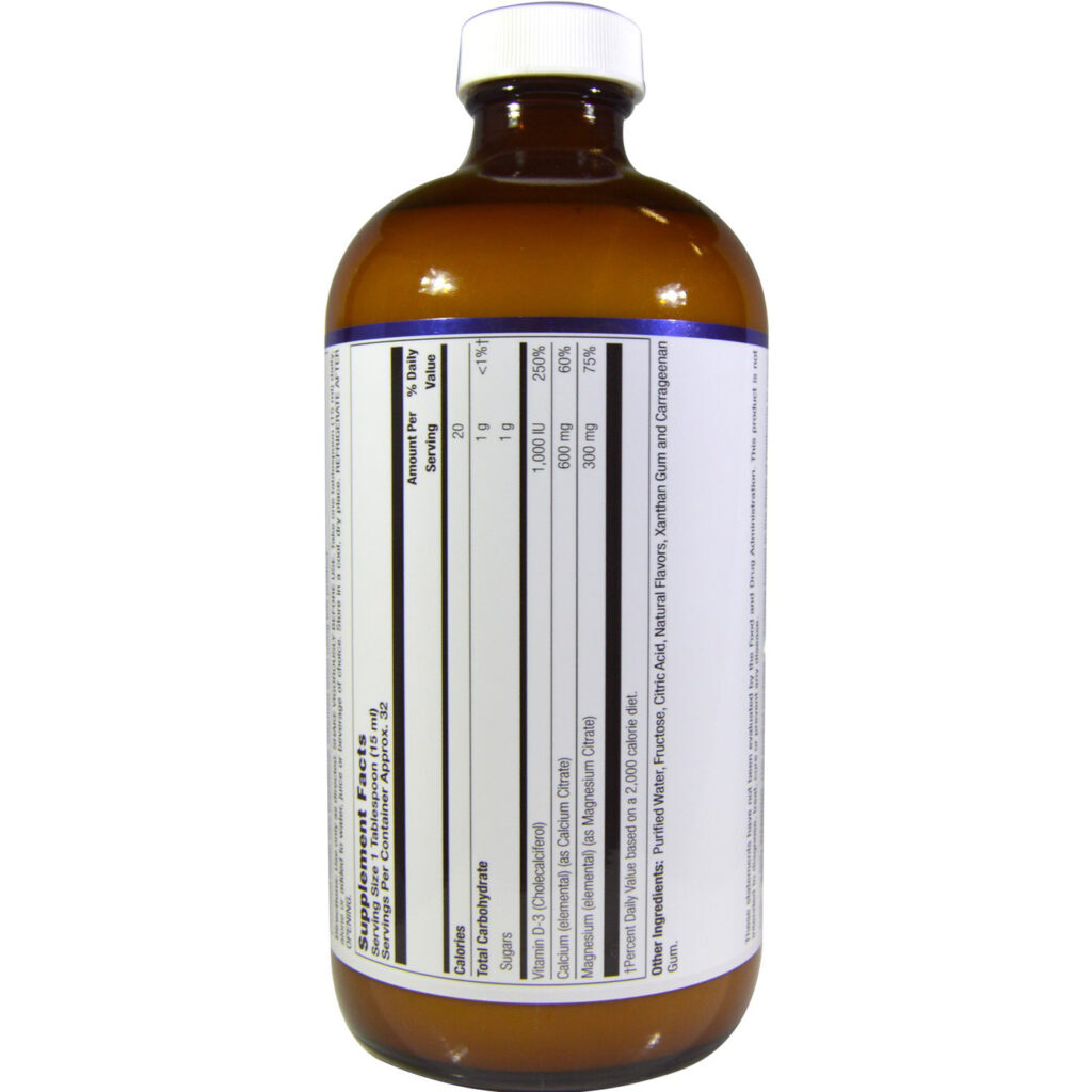 LifeTime Cálcio e Magnésio Citrato Baunilha Laranja 473ml (16 fl oz) - Máxima Absorção - Imagem 2