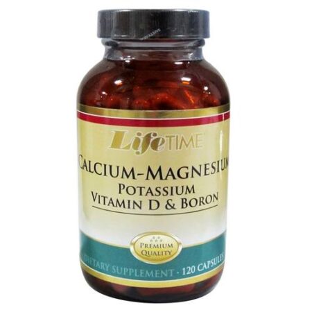 LifeTime, Cálcio Magnésio com Potassium Vitamina D & Boro - 120 Cápsulas