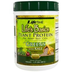 LifeTime Proteína de Planta Básica Verdes com Couve 585g - Nutrição Vegetal Essencial