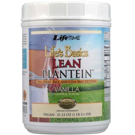 LifeTime Life's Basics Lean Plantein, Baunilha - 21.12 oz