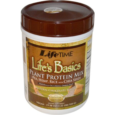 LifeTime Plant Proteína Mix, Chocolate natural - 19.58 oz