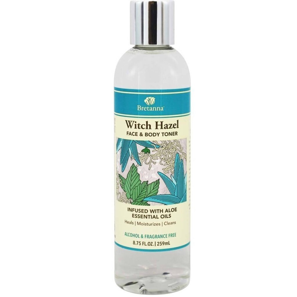 Bretanna Tônico de Hamamélis com Aloe - 259ml para Rosto e Corpo