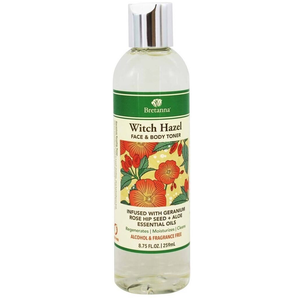 Bretanna Witch Hazel Toner para Rosto e Corpo 259mL (8,75 oz) - Pele Revitalizada