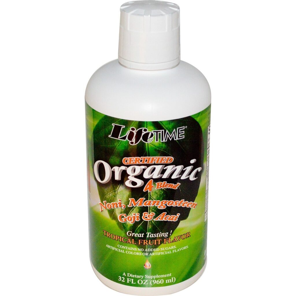 LifeTime Certified Orgânico 4 Blend Juice - Suco Concentrado 946ml (32 fl oz) para Vitalidade