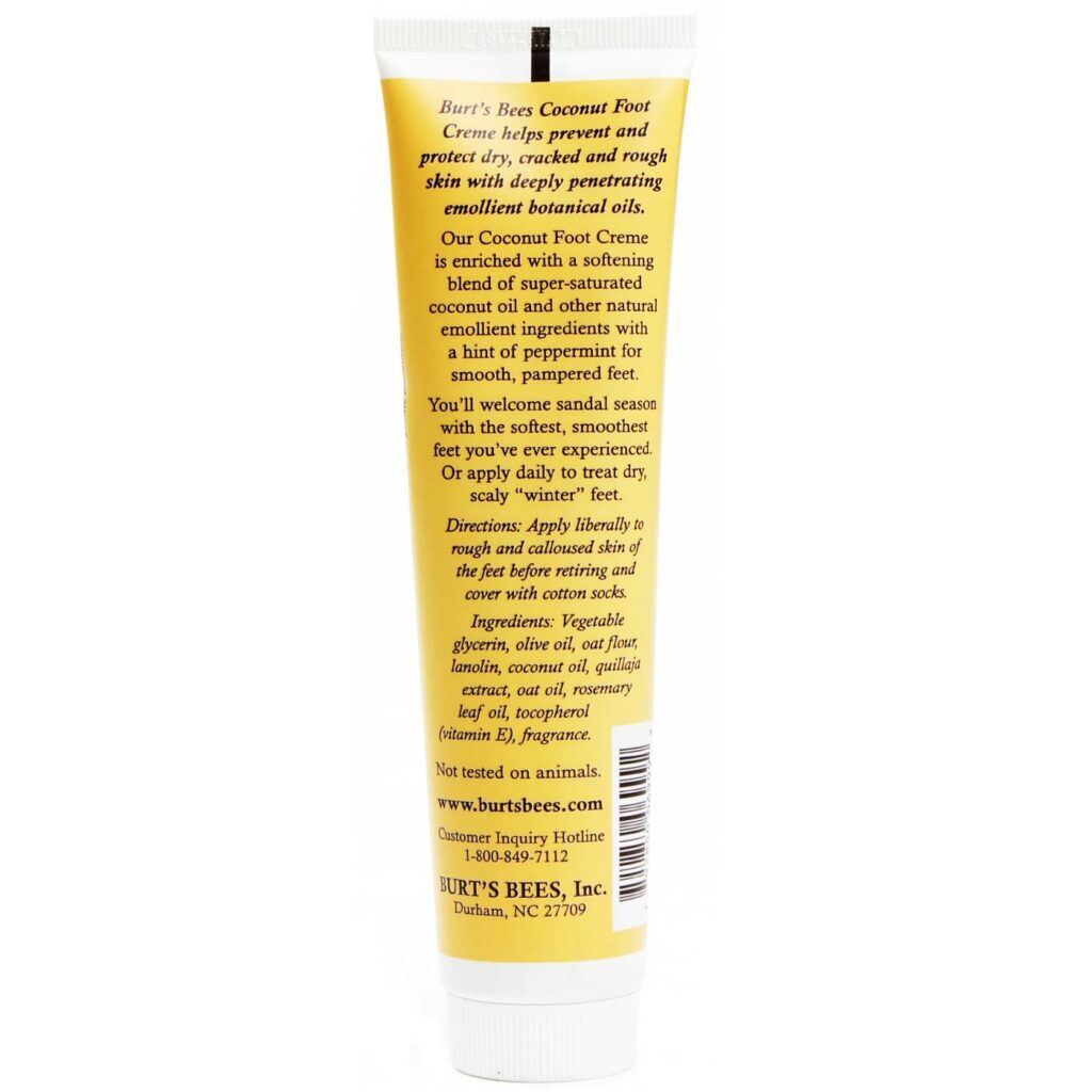Burt's Bees Creme Para os Pés de Coco Hidratação Profunda 123 g - Imagem 2