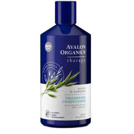 Avalon Organics, Condicionador para Espessamento com Biotina e Complexo-B - 397 ml