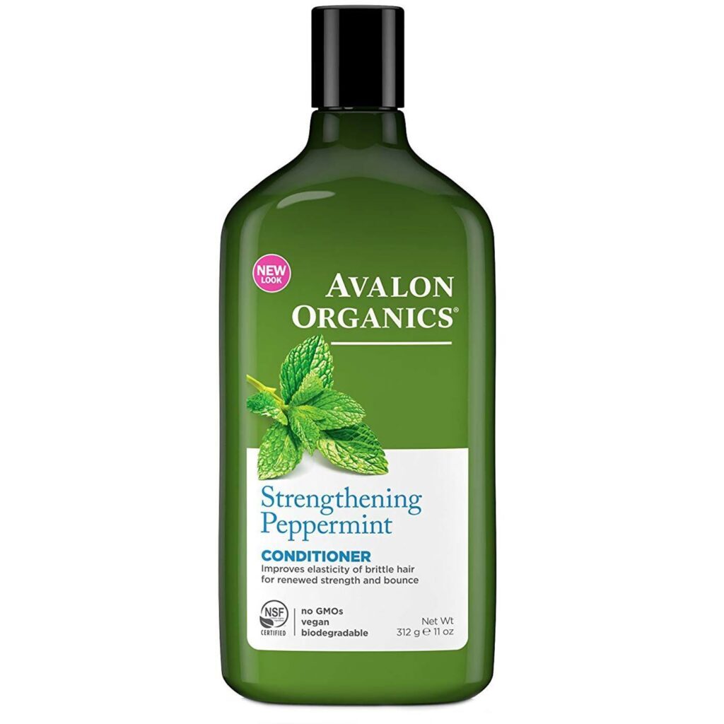Avalon Organics Condicionador Revitalizante Hortelã-Pimenta 312g - Cabelos Fortes e Saudáveis