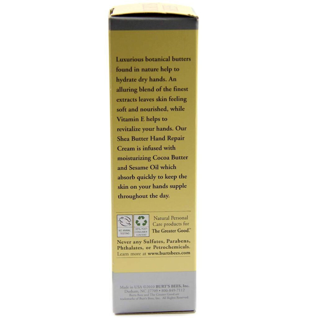 Burt's Bees Creme para as Mãos com Manteiga de Karité - Nutrição Intensa 90 g - Imagem 4