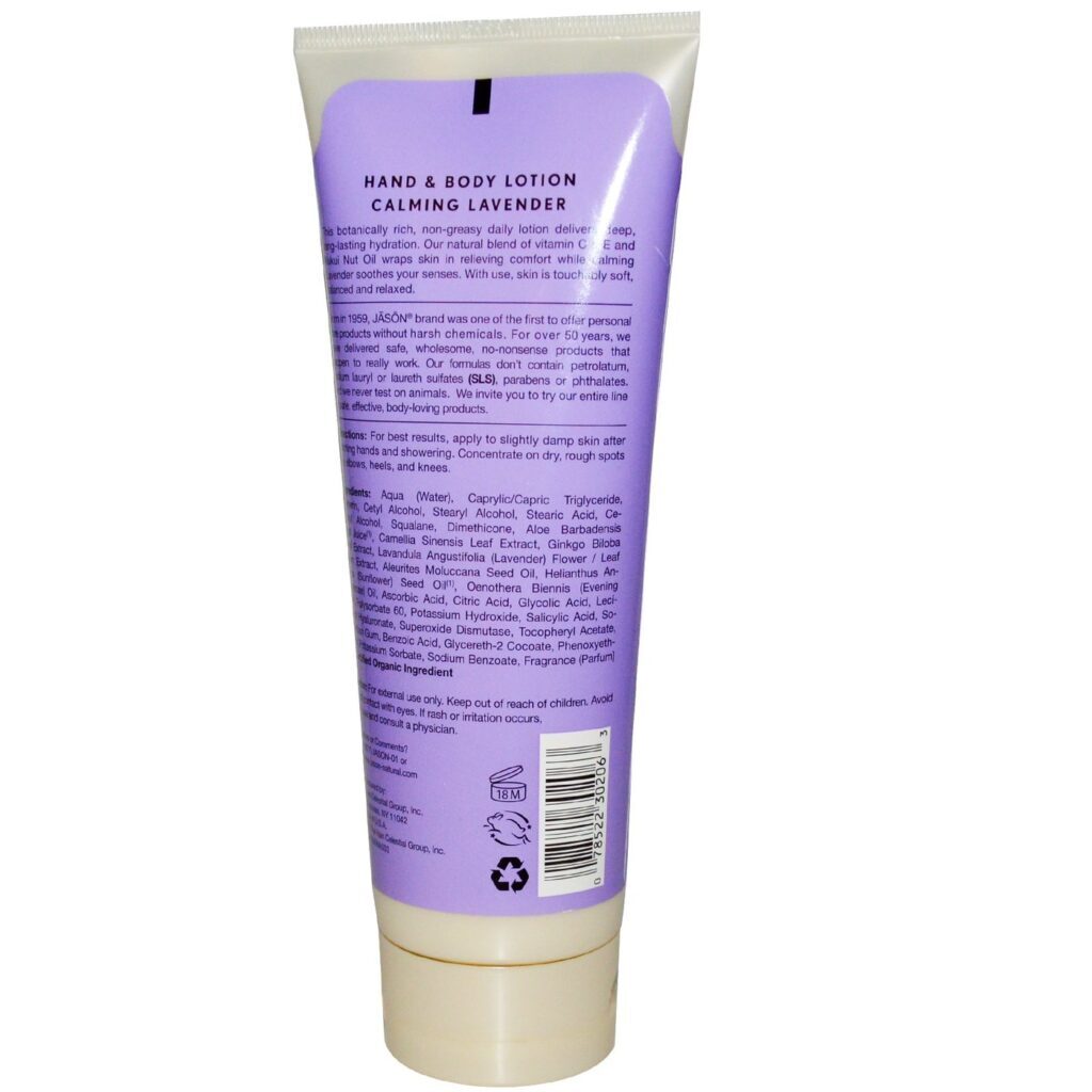 Jason Natural Cosmetics Loção para Mãos e Corpo Alfazema 227g (8oz) Pele Macia - Imagem 2