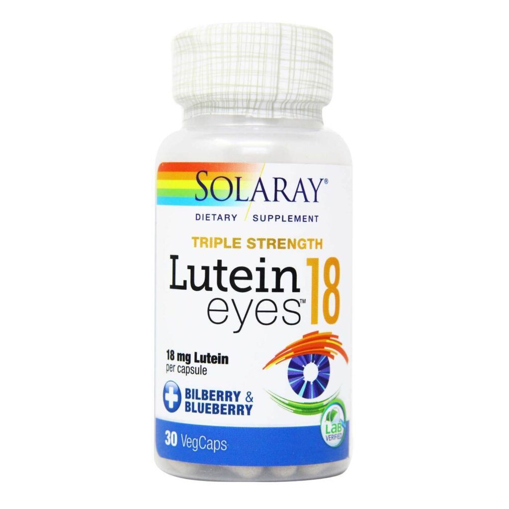 Solaray Olhos Luteína 18 mg 30 Cápsulas para Saúde Visual no Brasil