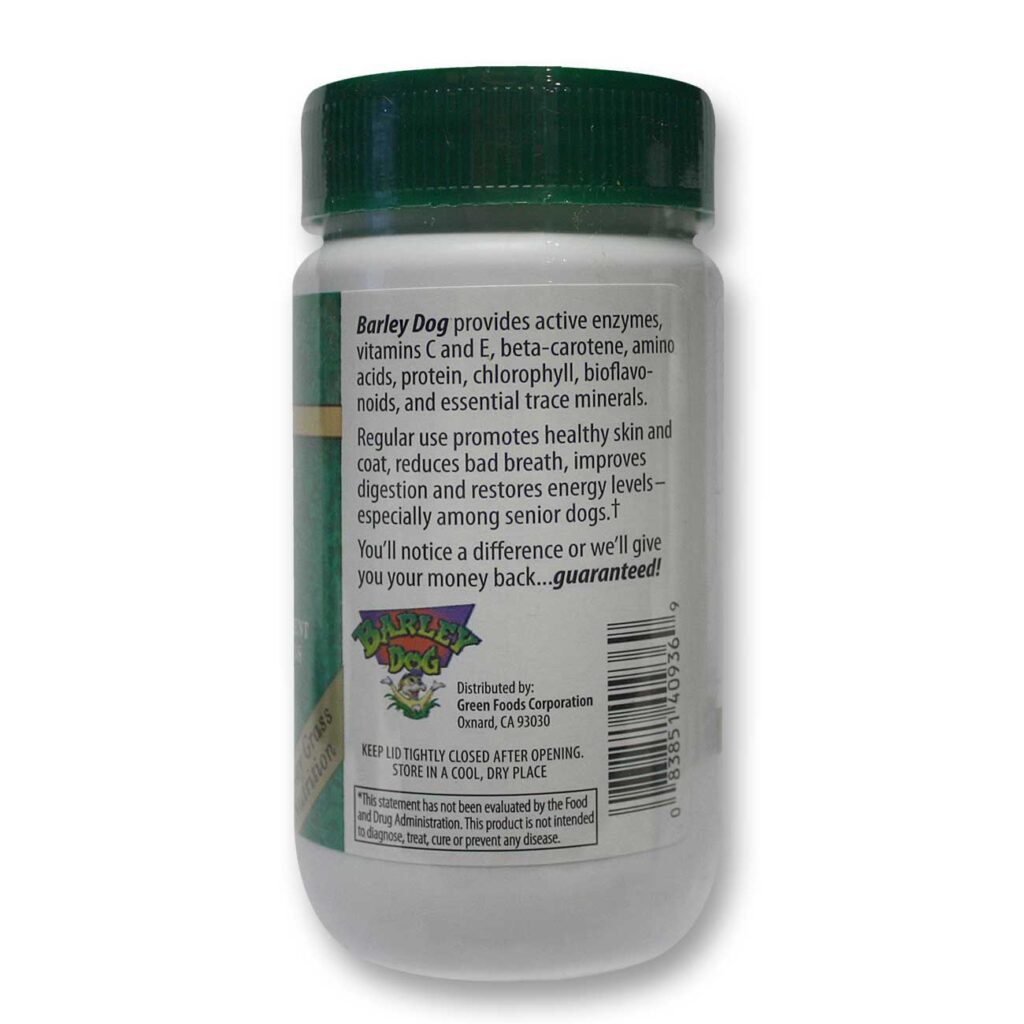 Green Foods Cevada para Cães - 85g (3 oz) - Saúde e Vitalidade - Imagem 3