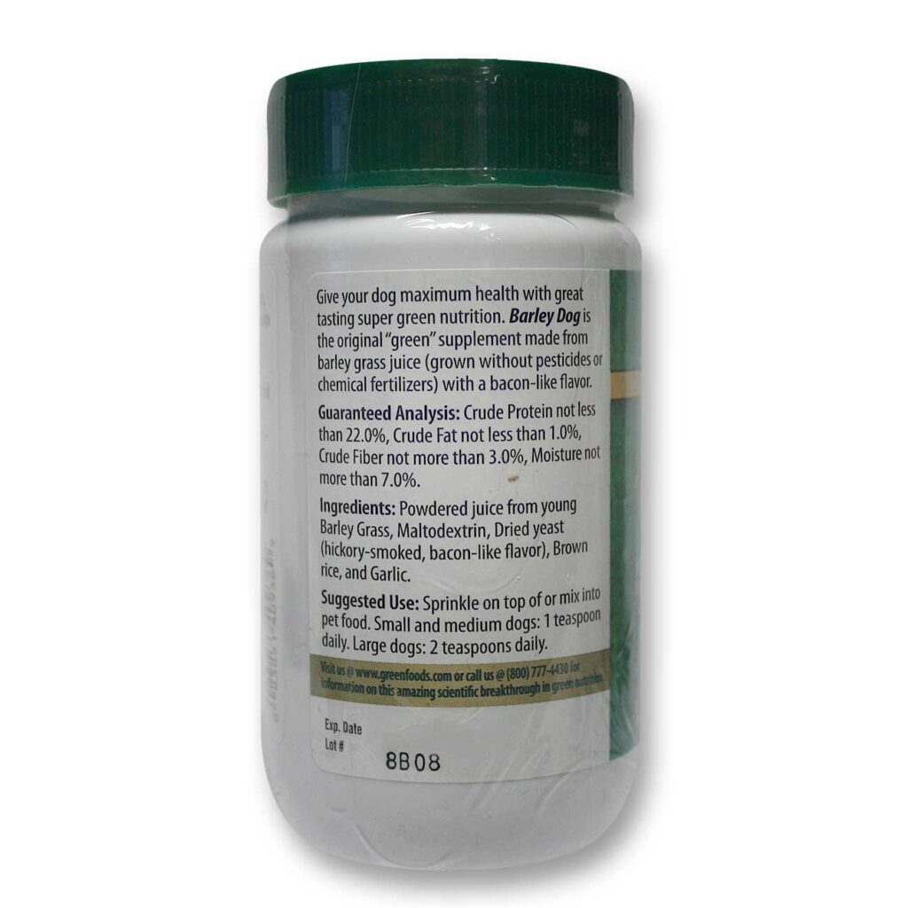 Green Foods Cevada para Cães - 85g (3 oz) - Saúde e Vitalidade - Imagem 2