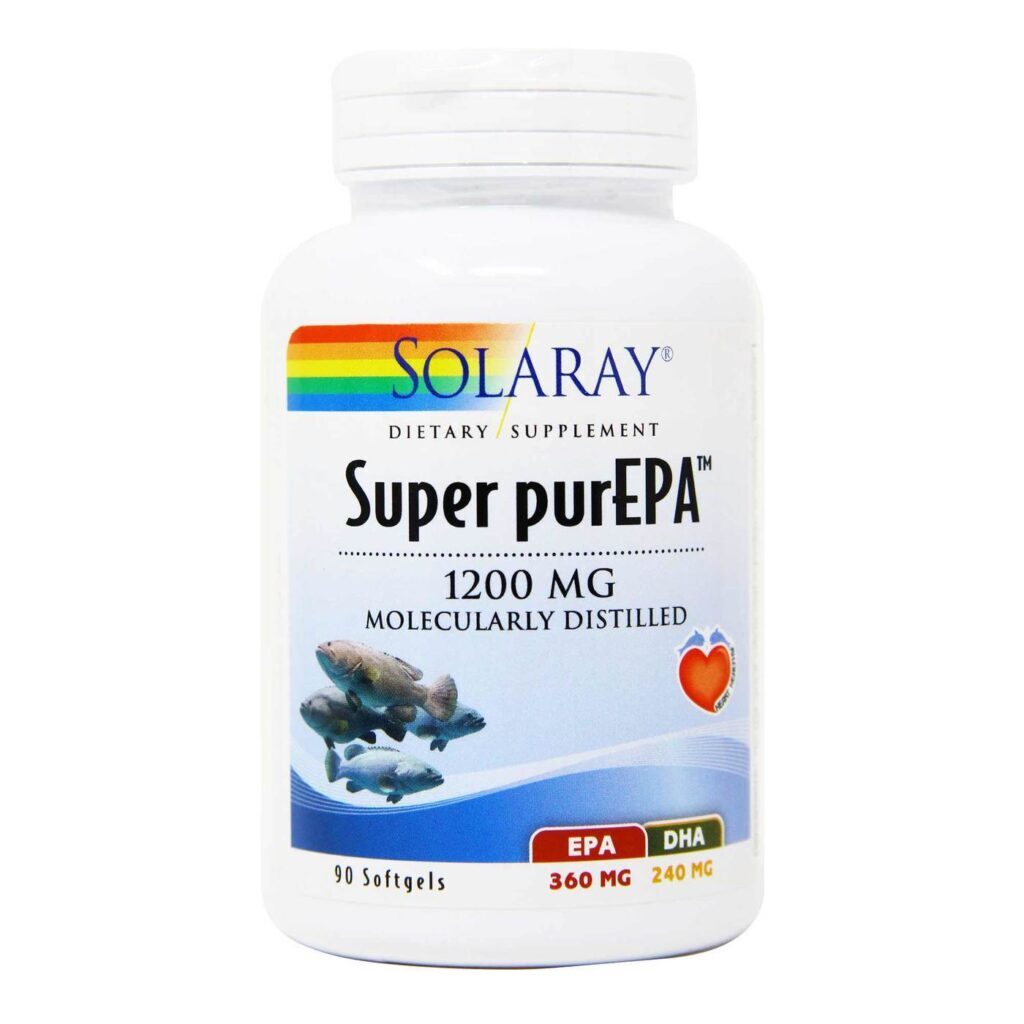 Solaray EPA Super Puro: Ômega 3 de Alta Pureza para Sua Saúde - 90 Cápsulas Gel