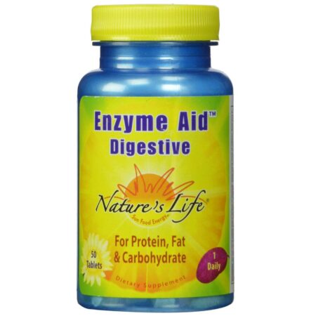 Nature's Life, Enzima Digestiva - 50 Tabletes