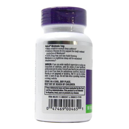 Natrol Melatonina 1 mg 90 Tabletes - Image 3