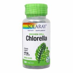 Solaray Chlorella 100 Cápsulas: Pureza Verde para sua Saúde e Vitalidade