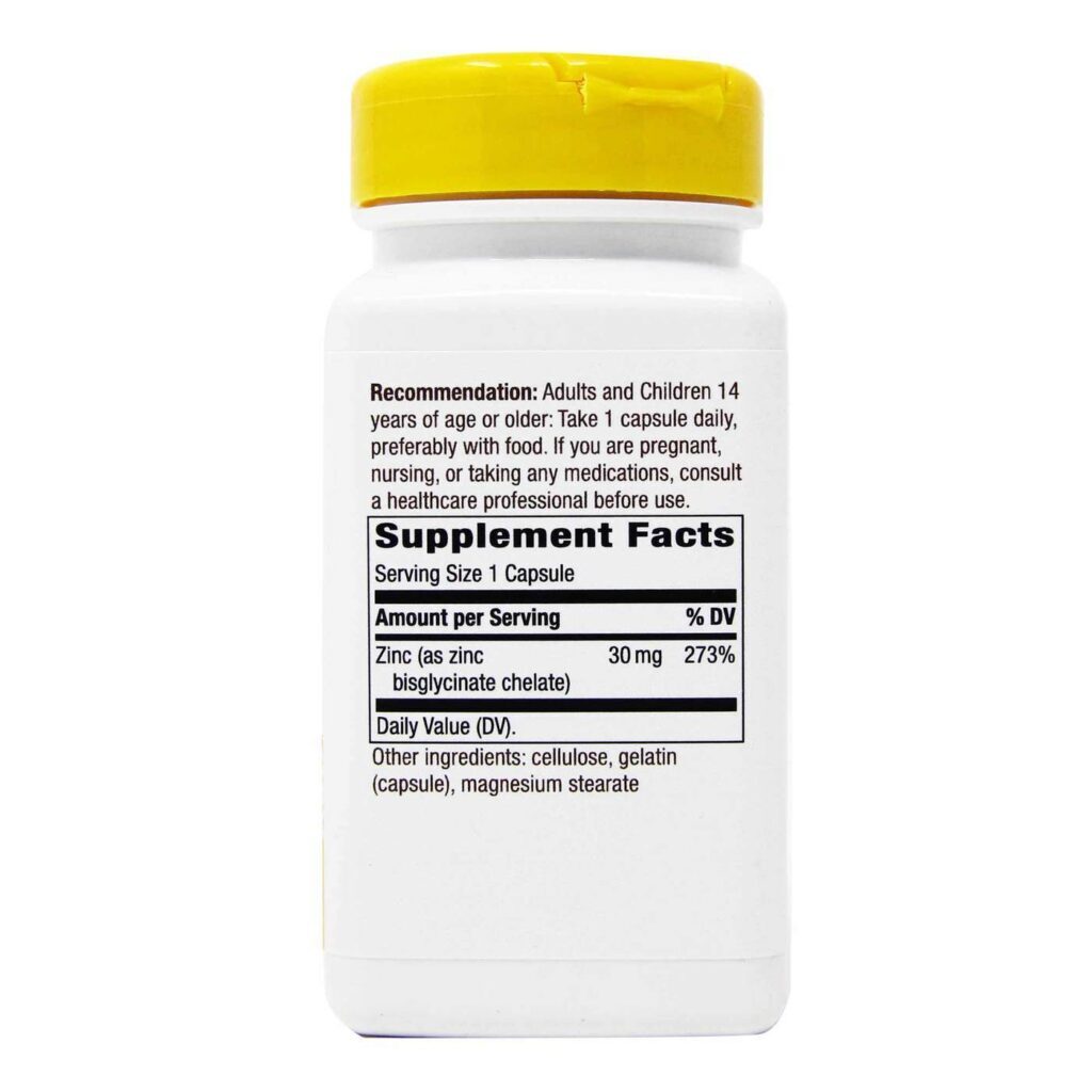 Zinco Quelato 30 mg Nature's Way 100 Cápsulas: Imunidade e Bem-Estar Essenciais - Imagem 4