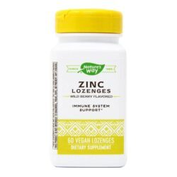 Nature's Way Pastilhas de Zinco Sabor Frutas Silvestres - 60 Pastilhas para Imunidade e Bem-Estar