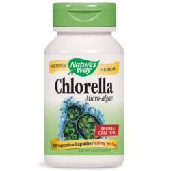 Nature's Way Micro-Algas Chlorella 100 Cápsulas Vegetarianas - Energia e Detox Natural