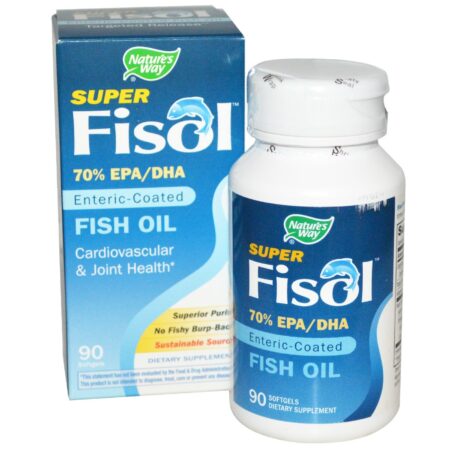 Nature's Way, Óleo de Peixe Super FISOL™ - 90 Cápsulas