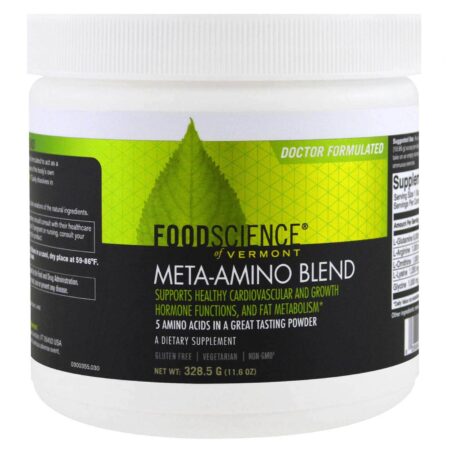 Food Science of Vermont, Mistura de Meta Amino - 307 g (10,83 oz)