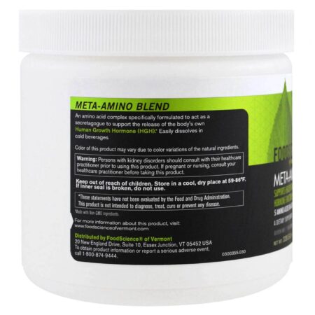 Food Science of Vermont, Mistura de Meta Amino - 307 g (10,83 oz) - Image 2