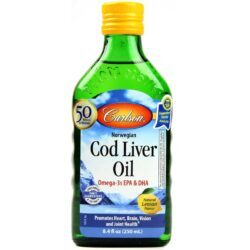 Carlson Labs Óleo de Fígado de Bacalhau Limão 250 ml - Saúde e Bem-Estar