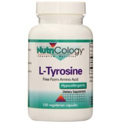 Nutricology L-Tirosina 500 mg 100 Cápsulas: Foco Mental e Energia Otimizada