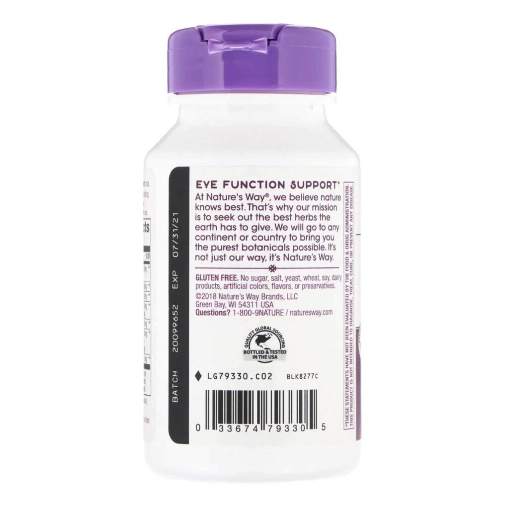 Nature's Way Visão com Luteína e Boldo - 60 Cápsulas para Saúde Ocular - Imagem 3