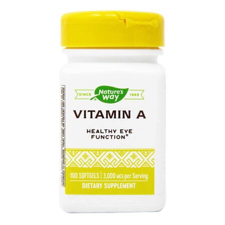 Nature's Way, Vitamina A 10.000 IU - 100 Cápsulas em Gel