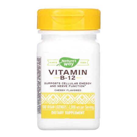 Nature's Way, Vitamina B-12 2000 mcg -100 Pastilhas