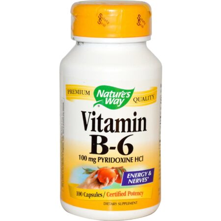 Nature's Way, Vitamina B-6 100 mg - 100 Cápsulas