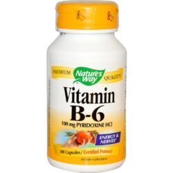Vitamina B-6 Nature's Way 100 mg - 100 Cápsulas: Energia e Bem-Estar no Seu Dia
