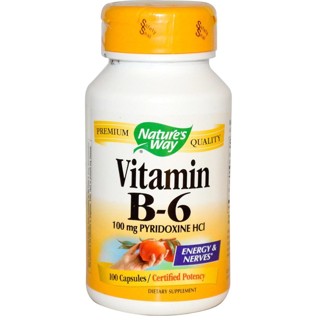 Vitamina B-6 Nature's Way 100 mg - 100 Cápsulas: Energia e Bem-Estar no Seu Dia