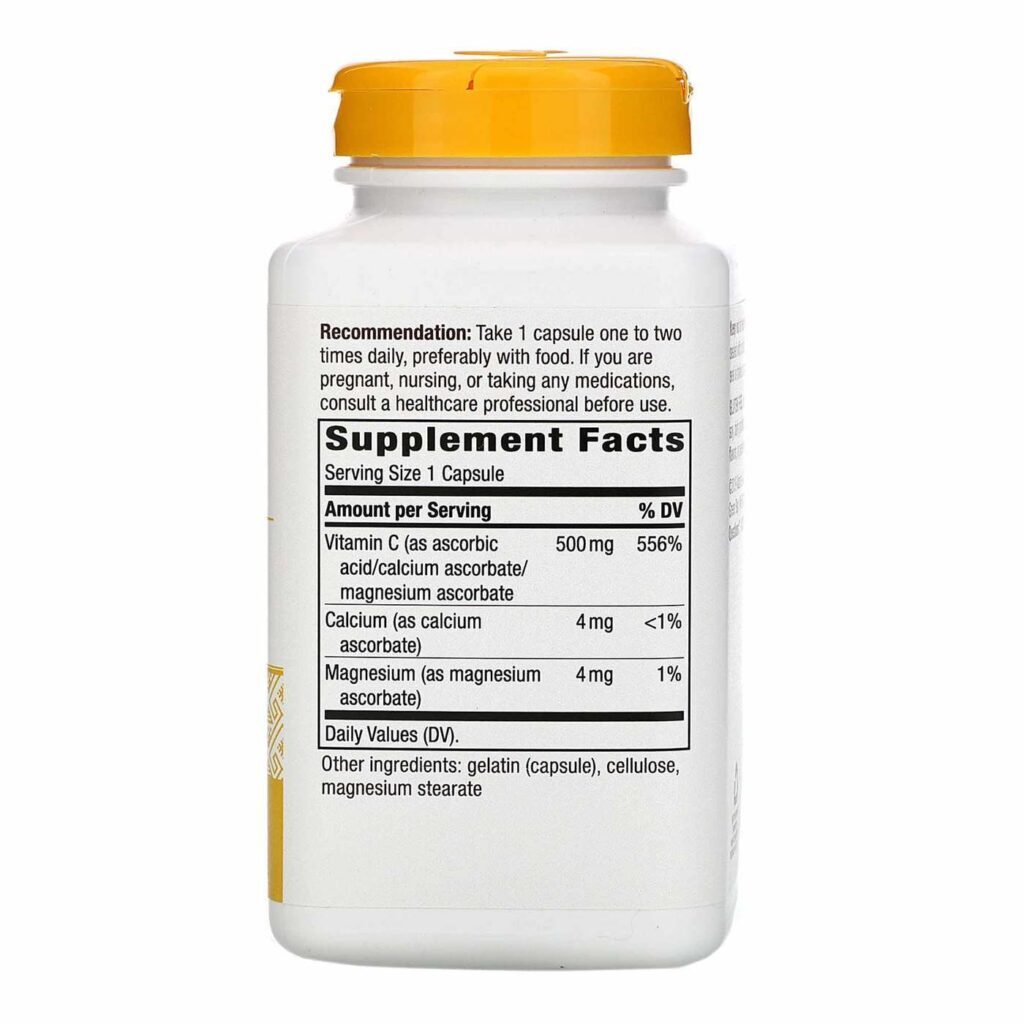 Nature's Way Buffered C-500, Vitamina C 500mg, 250 Cápsulas para Imunidade e Antioxidante - Imagem 2