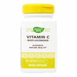 Nature's Way Vitamina C-500 com Bioflavonóides - 100 Cápsulas - Imunidade e Bem-Estar
