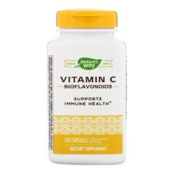 Vitamina C-500 Nature's Way com Bioflavonóides - 250 Cápsulas: Imunidade e Energia para o Brasil