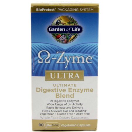 Garden of Life, Omega-Zyme Ultra - 90 Cápsulas Vegetais