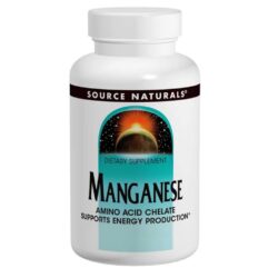 Source Naturals Manganês 100 Tabletes: Essencial para Ossos e Metabolismo no Brasil | Pronta Entrega