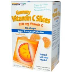 Rainbow Light Gomas Vitamina C - 30 Pacotes Refrescantes para Imunidade