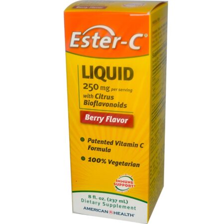 American Health, Ester C® Líquido com Citrus Bioflavonóides, Frutas Silvestres - 237 ml