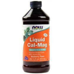 Now Foods Líquido Cal-Mag - Cálcio, Magnésio e Vitamina D 473ml
