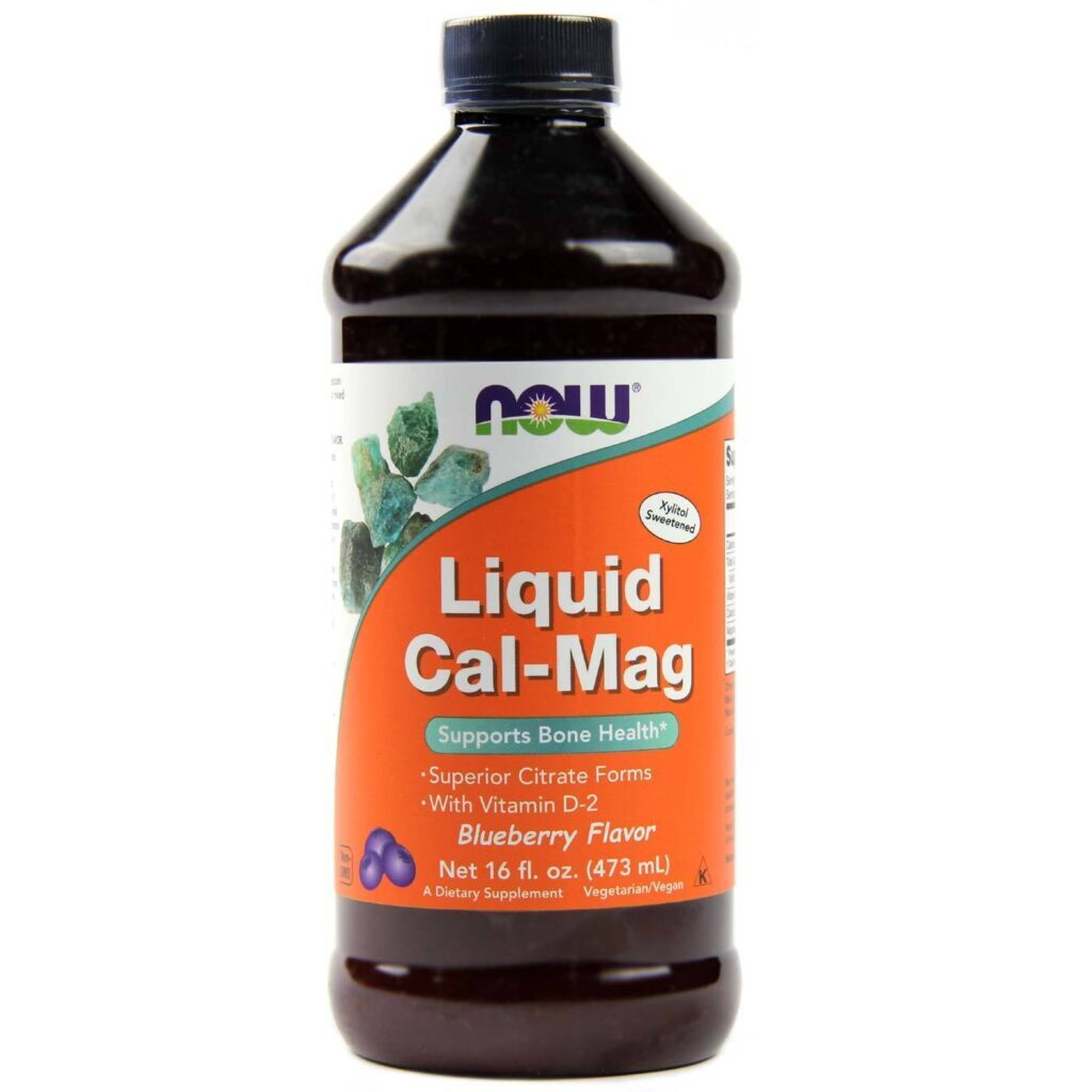Now Foods Líquido Cal-Mag - Cálcio, Magnésio e Vitamina D 473ml