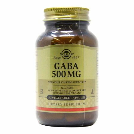 Solgar, GABA 500 mg - 50 Cápsulas Vegetarianas