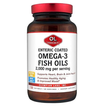 Olympian Labs Revestimento entérico Omega-3 óleo de peixe 120 Cápsulas